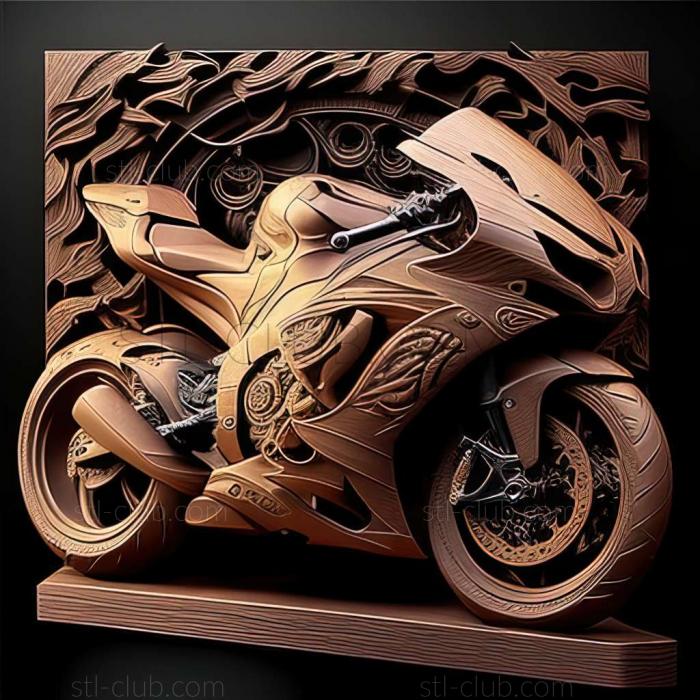 3D мадэль Kawasaki Ninja ZX 10RR (STL)